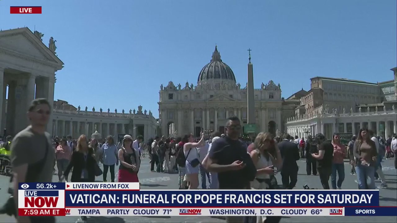 Vatican: Funeral for Pope Francis set for Saturday