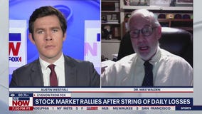 Stock market rallies after string of daily losses