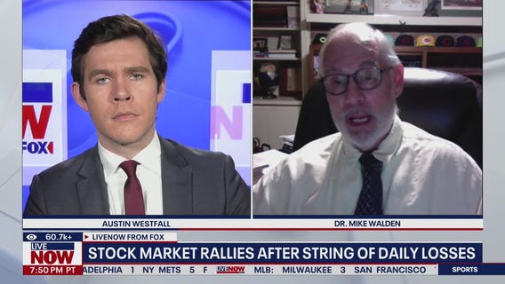 Stock market rallies after string of daily losses