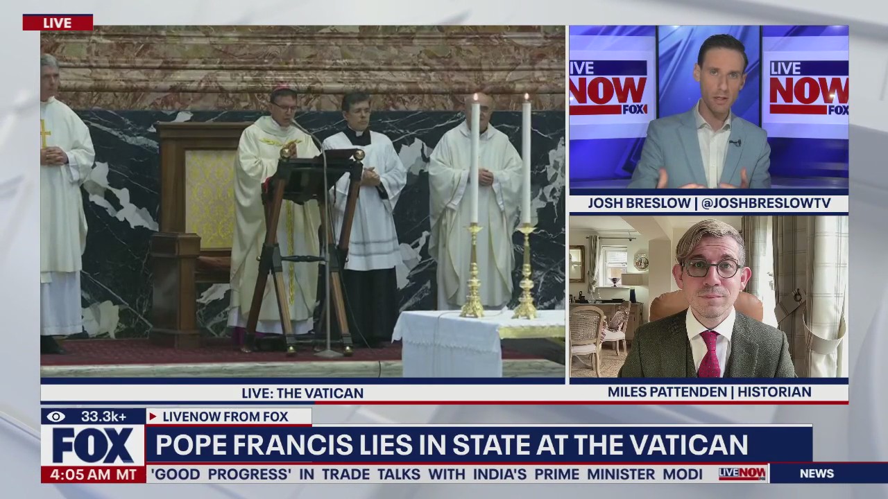 Pope Francis lies in state at the Vatican