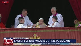 Pope Francis makes appearance at Easter service