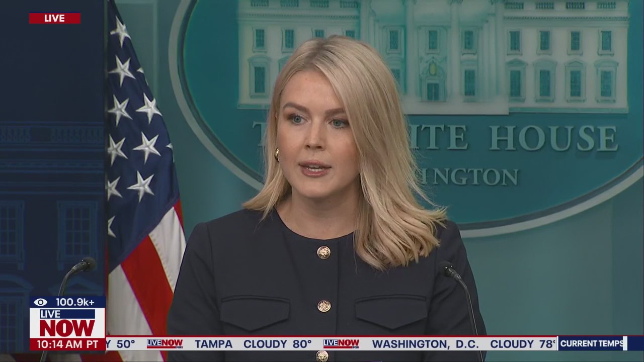 Karoline Leavitt gives White House press briefing