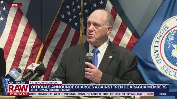 Officials announce charges against Tren de Aragua