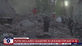 Putin declares ceasefire in Ukraine for May 10