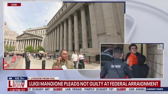 Mangione pleads not guilty to federal murder charge