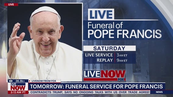 Tomorrow: Funeral service for Pope Francis