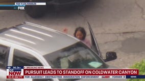 Pursuit leads to standoff in Hollywood Hills area