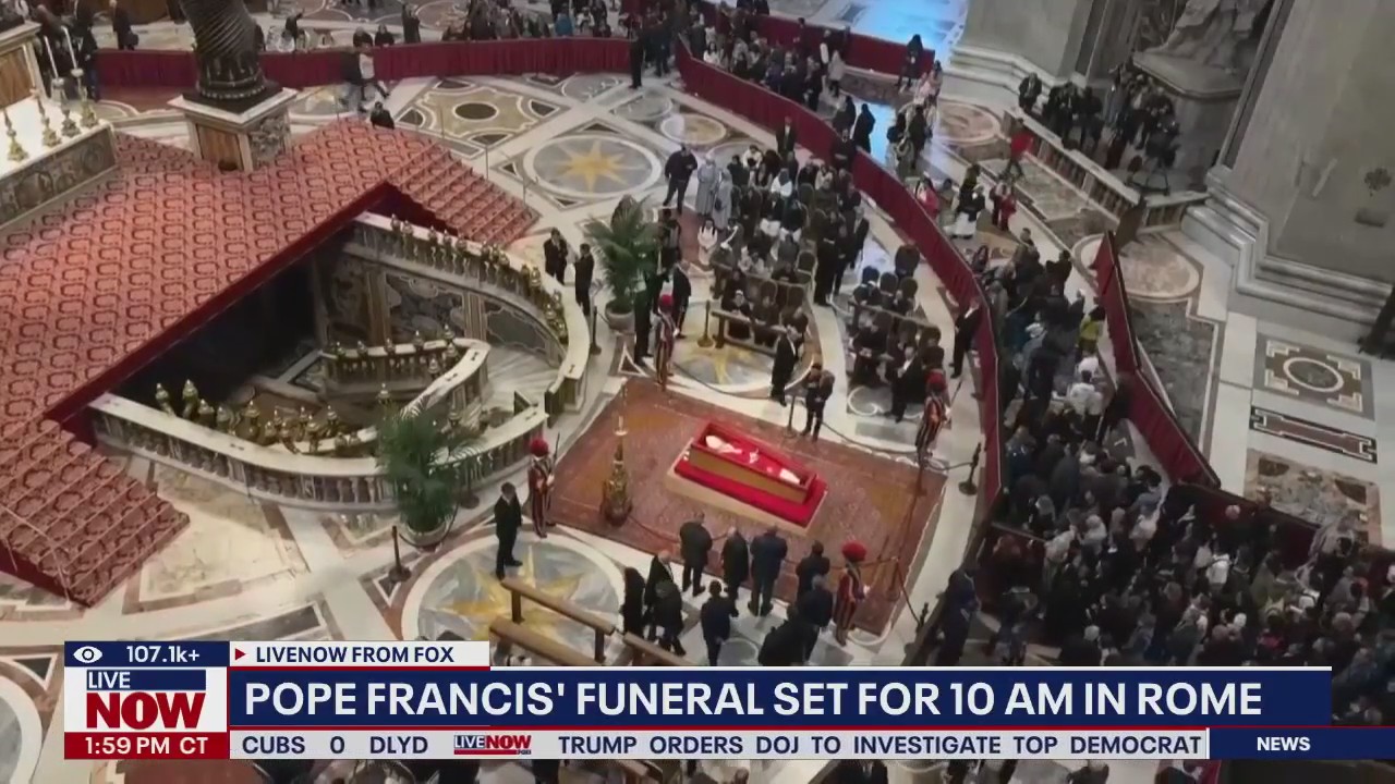 Pope Francis' funeral set for 10 a.m. in Rome