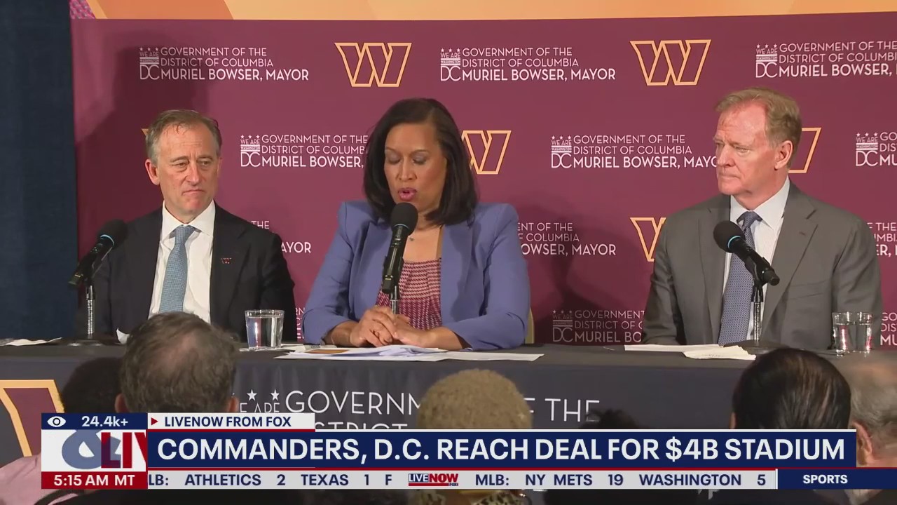 Commanders reach deal for $4B stadium
