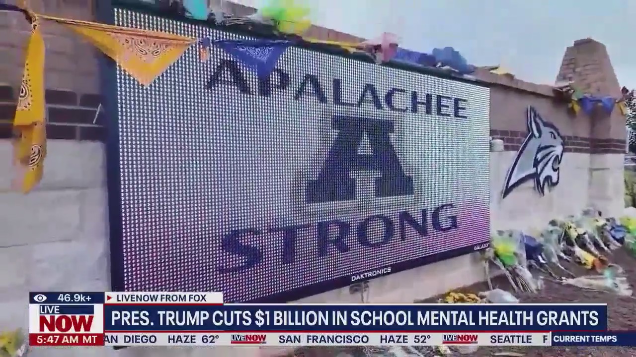 Pres. Trump cuts school mental health grants