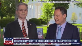 US treasury sec. marks Pres. Trump's first 100 days