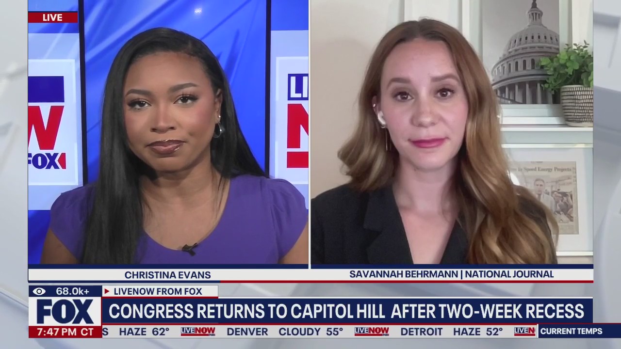 Congress returns to Capitol Hill after 2-week recess