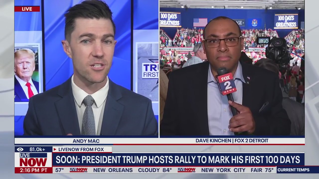 Pres. Trump hosts rally to mark his first 100 days