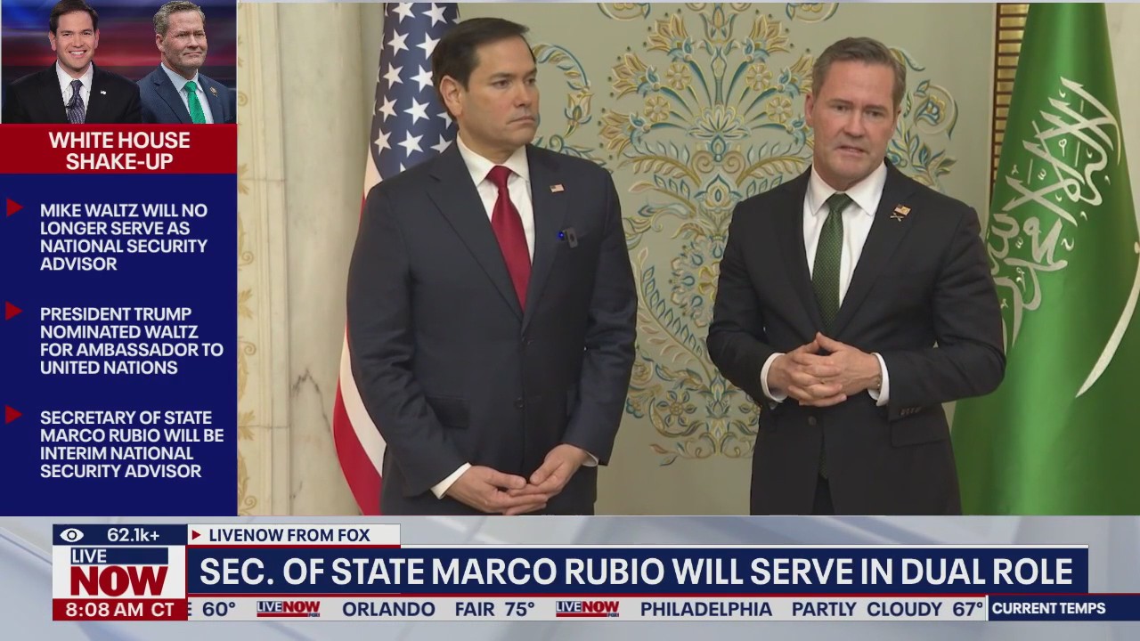 Sec. of State Marco Rubio will serve in dual role