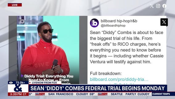 Sean 'Diddy' Combs federal trial begins Monday