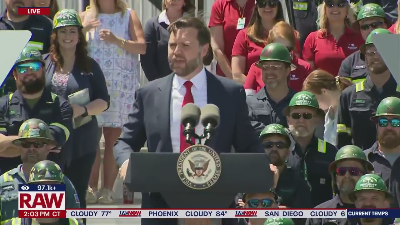 VP Vance delivers remarks at Nucor Steel