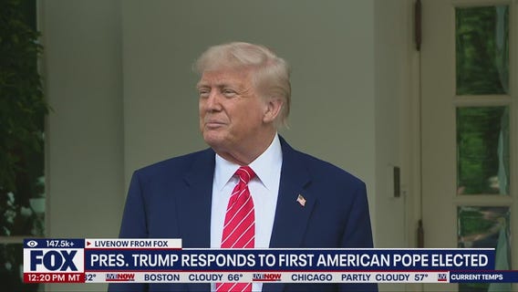 President Trump remarks after American elected pope