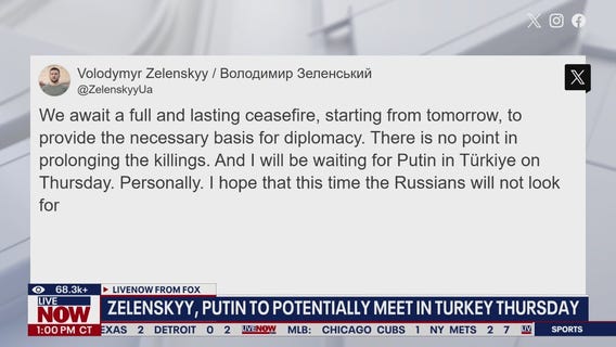 Zelenskyy says he will be waiting for Putin in Turkey