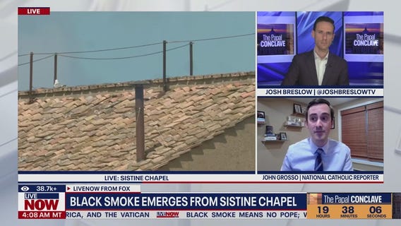 Black smoke emerges, no pope chosen