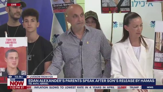 Edan Alexander's parents speak after son's release
