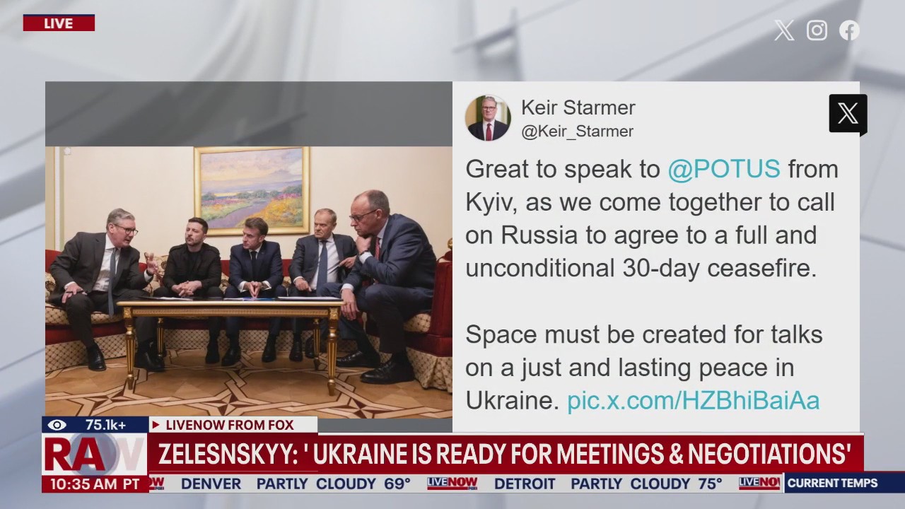 Zelenskyy & Trump discuss Ukraine-Russia ceasefire