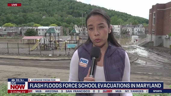 Rapid flooding forces school evacuation in Maryland
