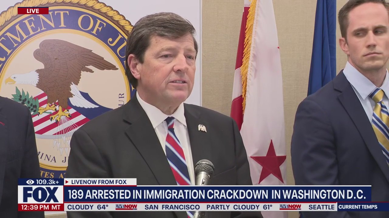 189 arrested in immigration crackdown in D.C.
