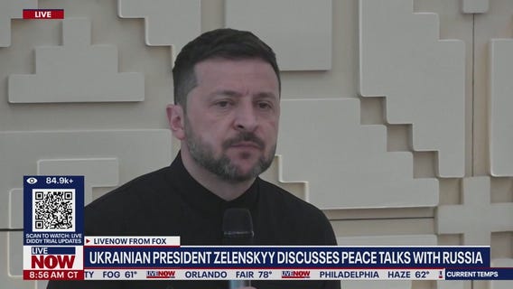 Zelenskyy discusses peace talks with Russia