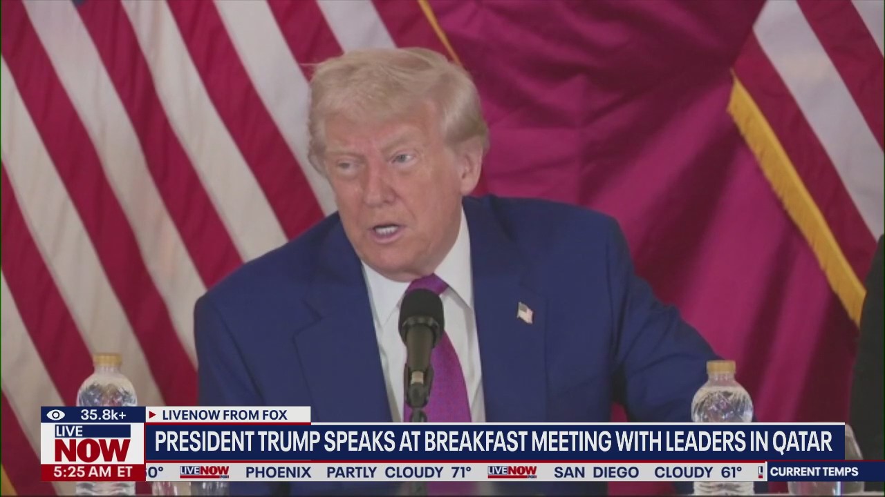 President Trump speaks at meeting with Qatar