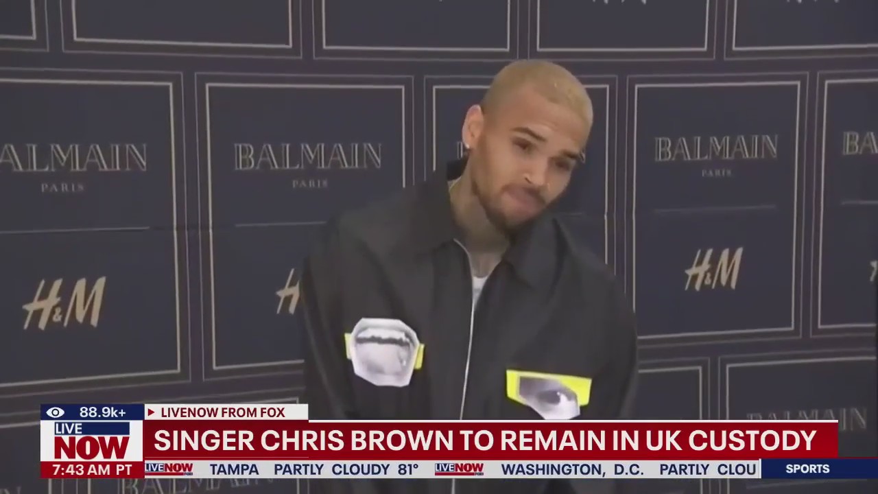 Singer Chris Brown to remain in UK custody