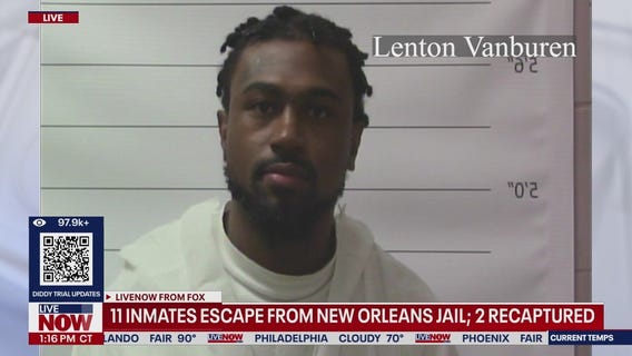 11 inmates escape New Orleans jail; 2 recaptured