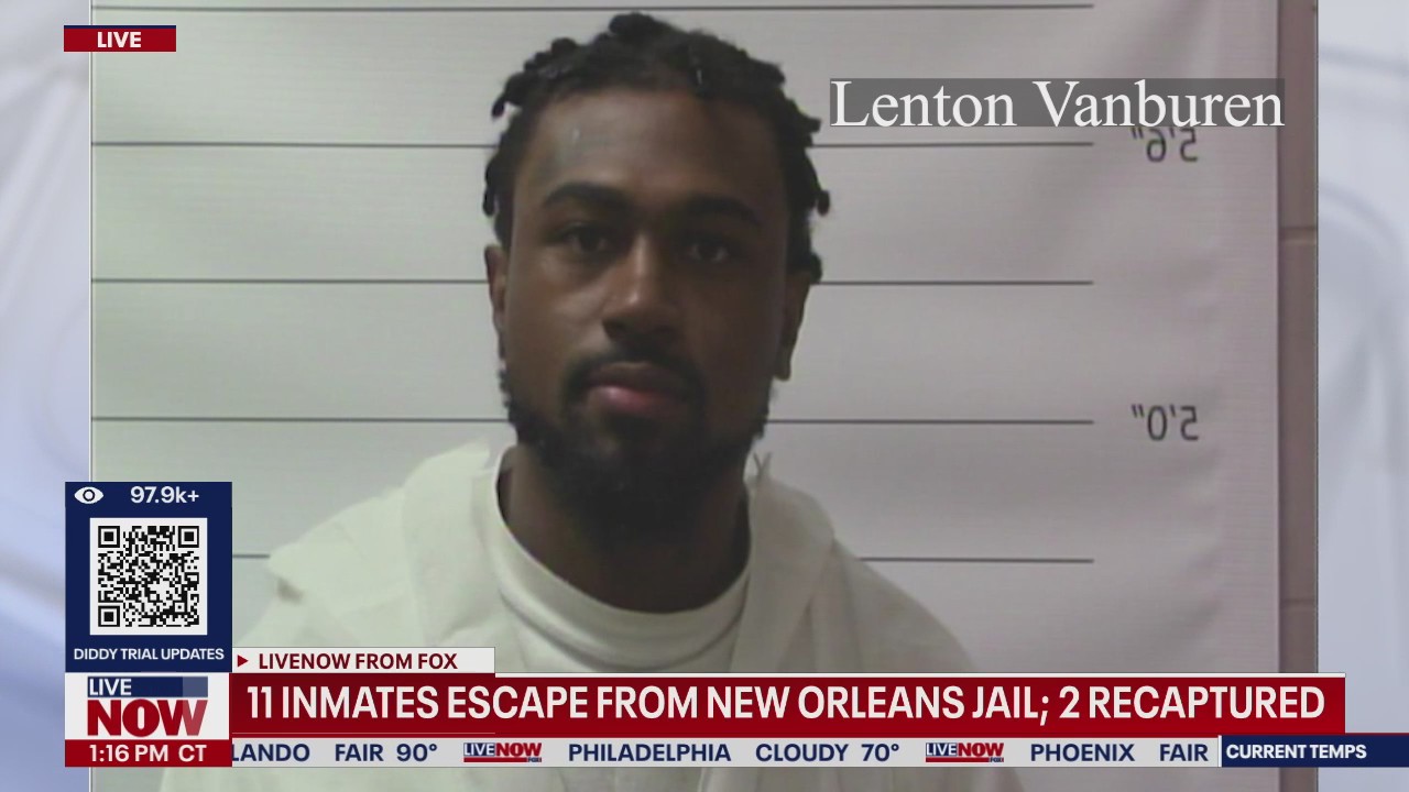 11 inmates escape New Orleans jail; 2 recaptured