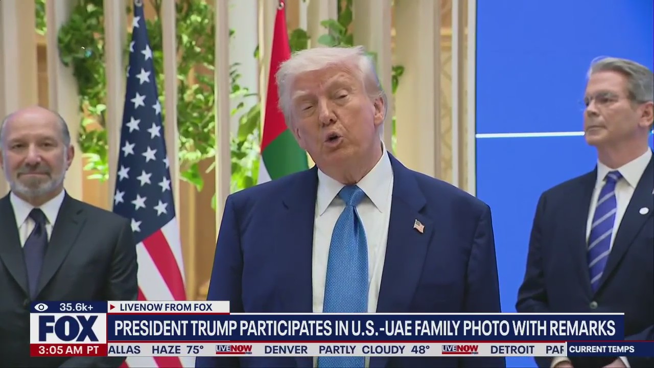 Trump gives closing remarks before departing to US