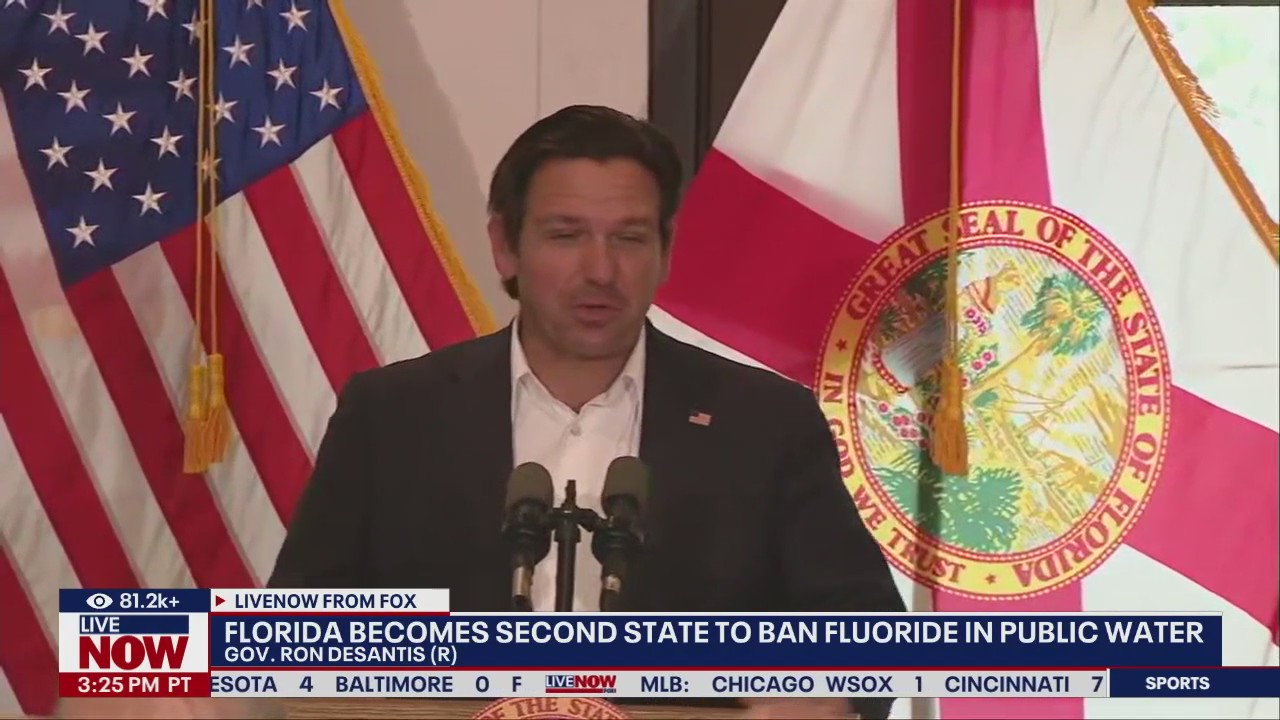 Florida becomes second state to ban fluoride in water