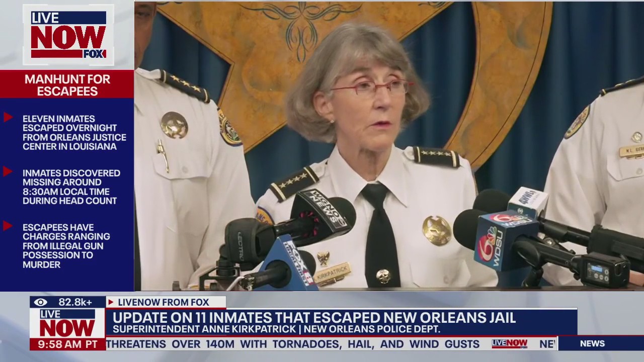 Manhunt for 11 escaped inmates in New Orleans | LiveNOW from FOX