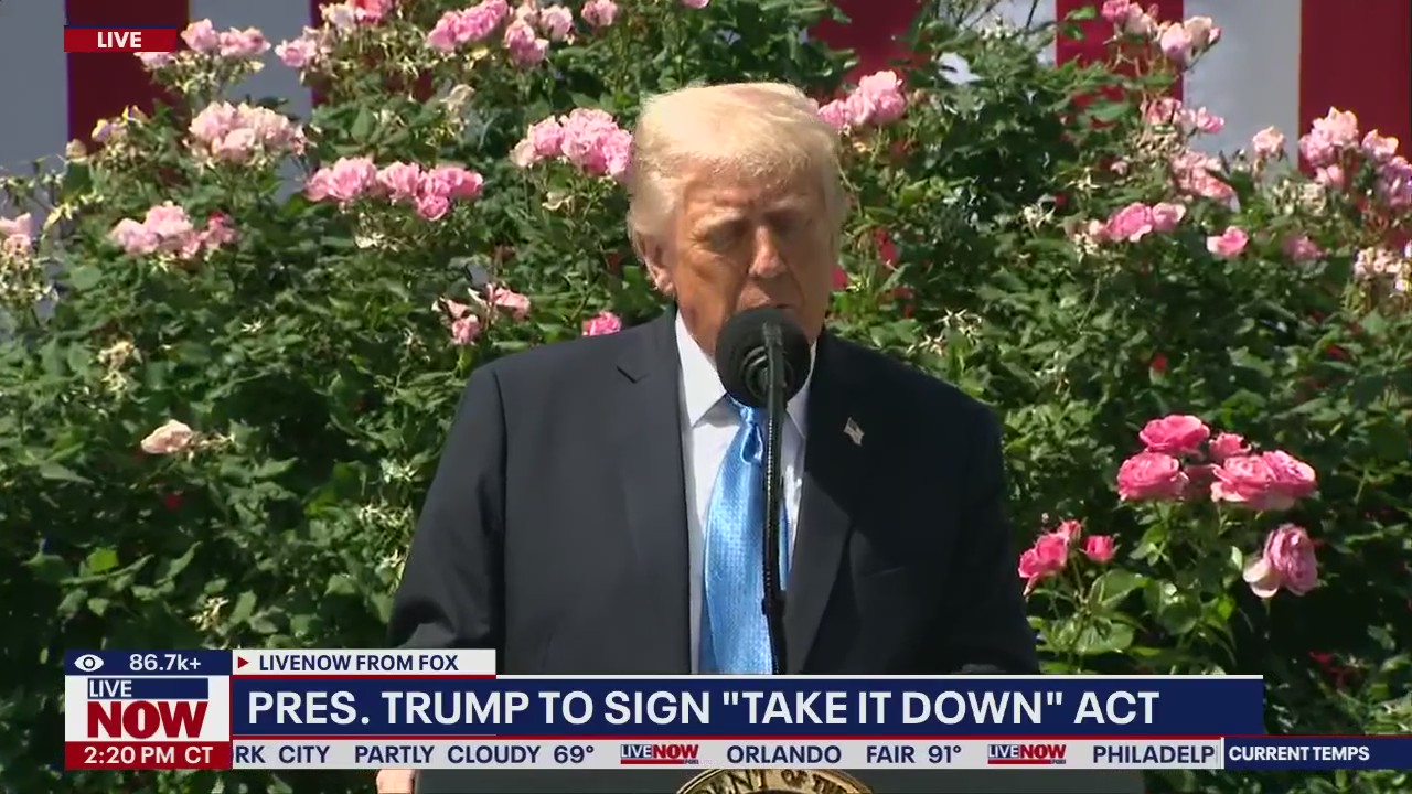 Pres. Trump signs "Take It Down" Act