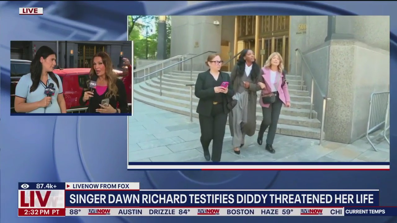 Singer Dawn Richard testifies Diddy threatened her life | LiveNOW from FOX