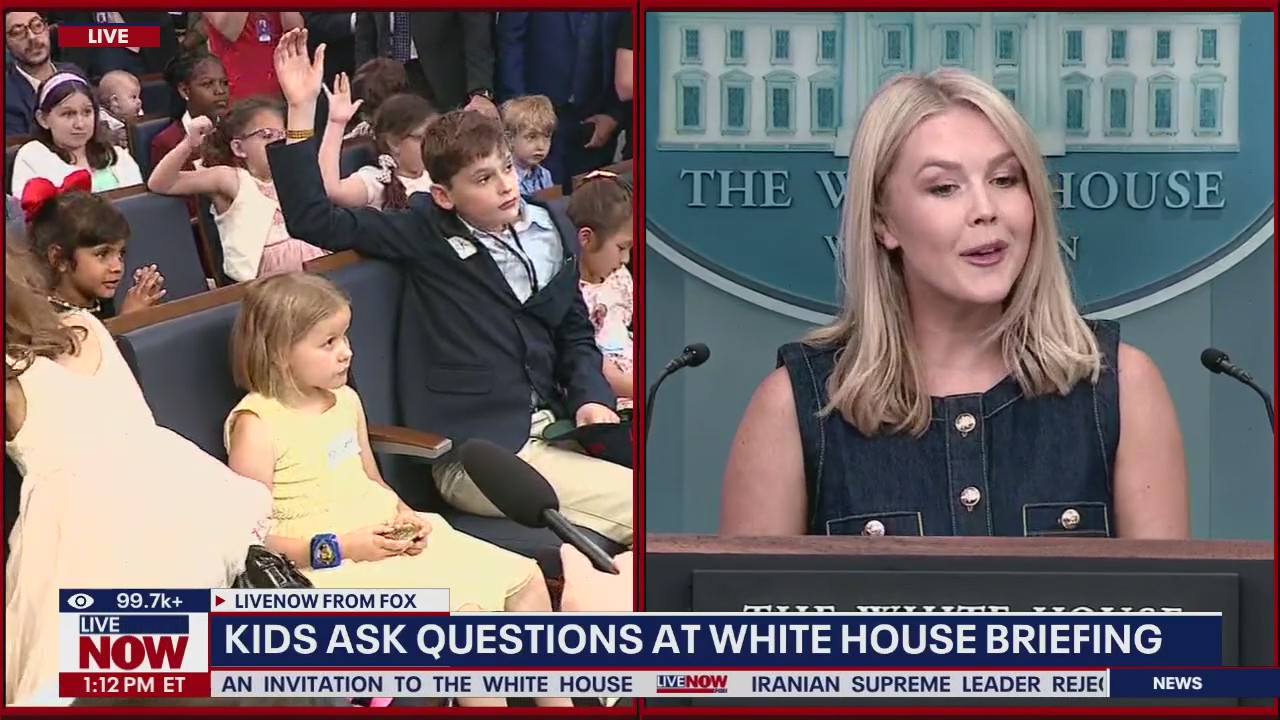 Kids ask questions at White House briefing