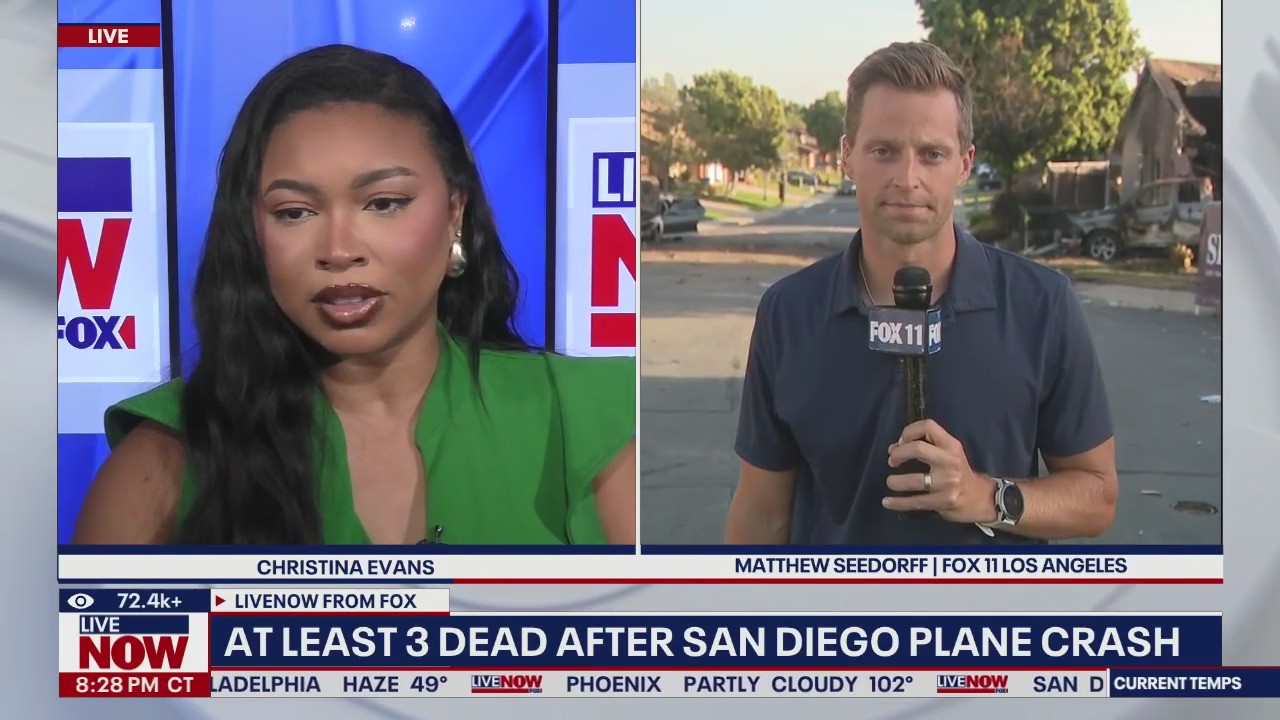 All plane passengers feared dead in San Diego crash | LiveNOW from FOX