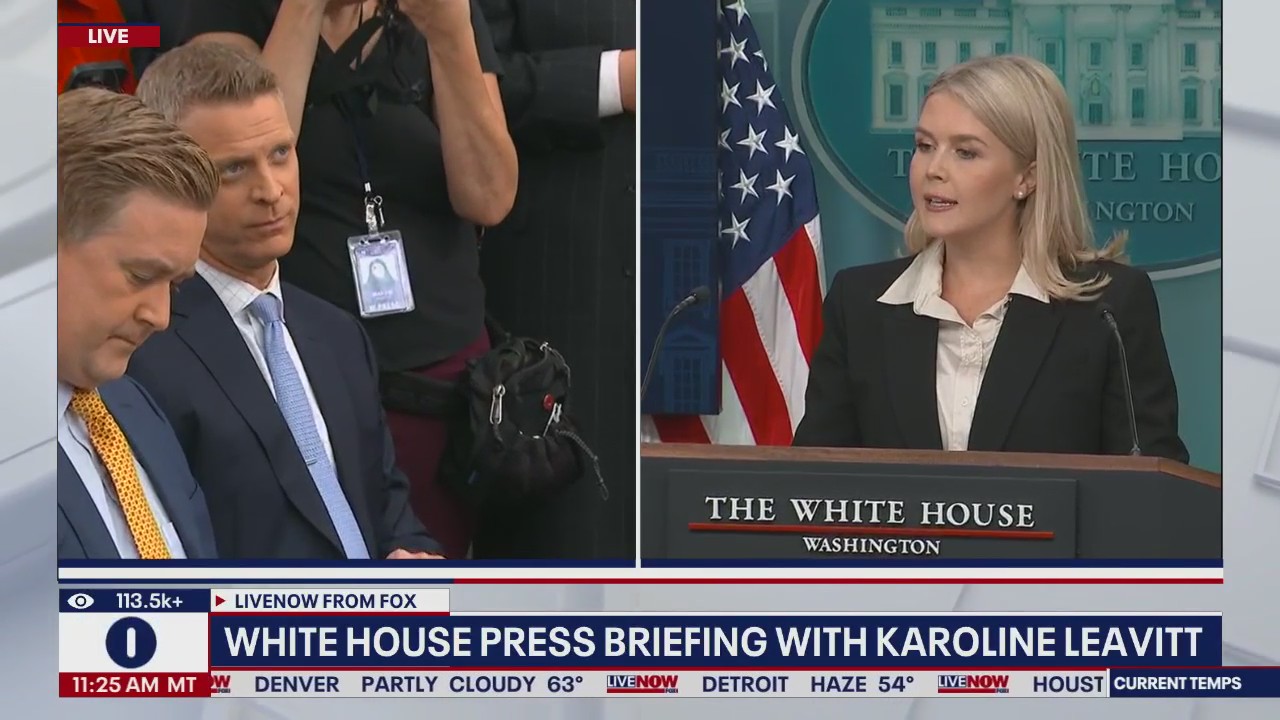 Karoline Leavitt gives WH press briefing