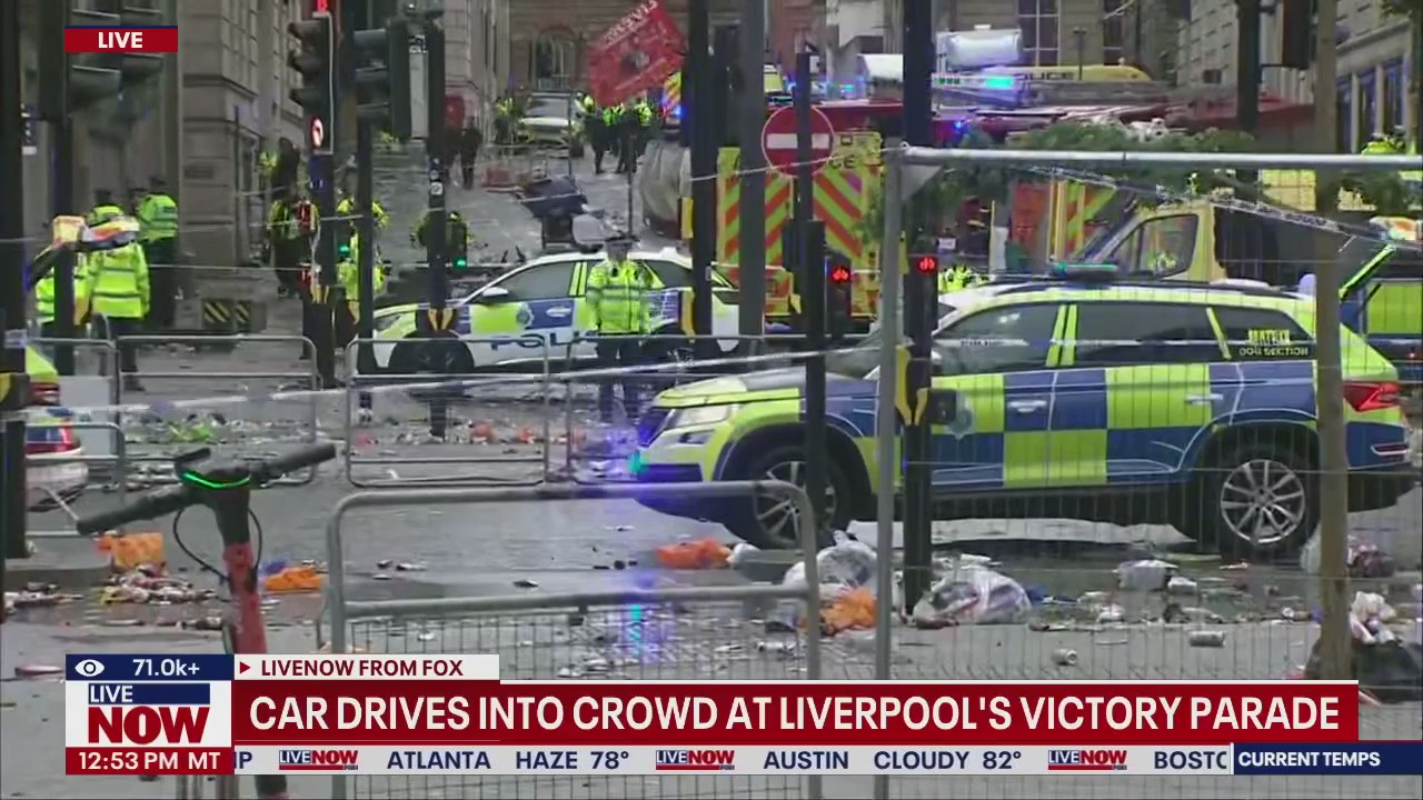 Car drives into crowd at Liverpool's parade