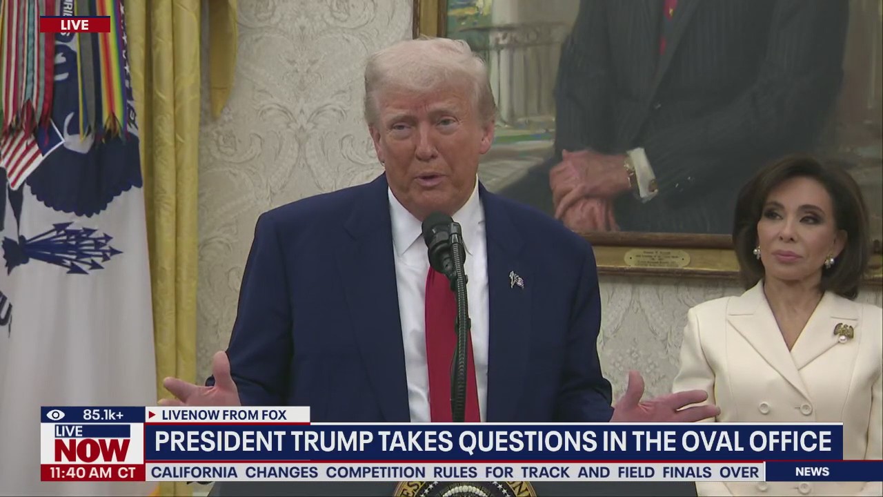 Trump swears in Jeanine Pirro; discusses Russia, Iran