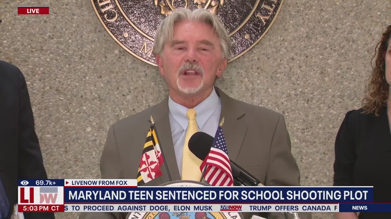 Maryland teen sentenced for school-shooting plot