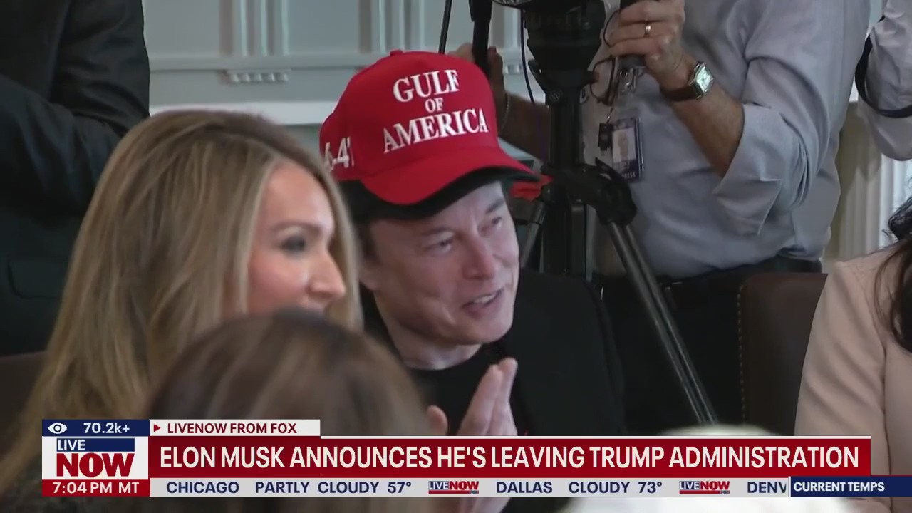 Elon Musk announces he's leaving Trump administration