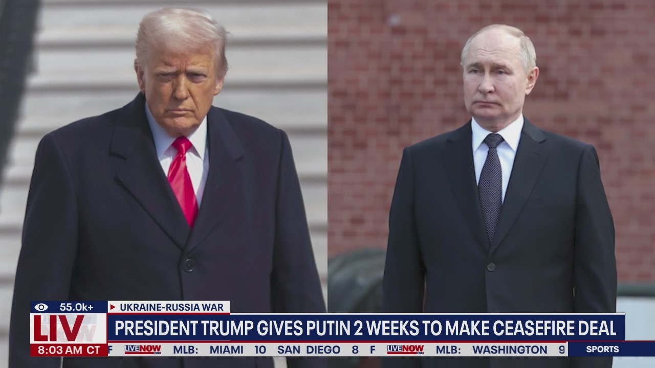 Trump gives Putin 2 weeks to make ceasefire deal | LiveNOW from FOX