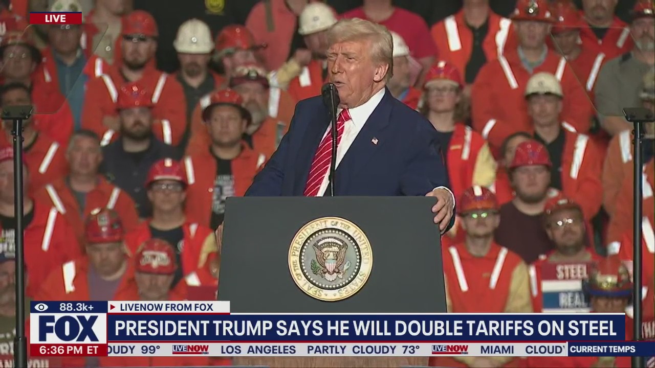 FULL REMARKS: Trump speaks at steel mill in PA