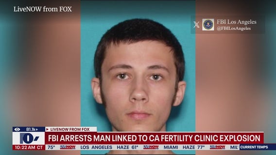 FBI arrest man linked to fertility clinic explosion