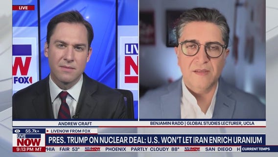 U.S. won't let Iran enrich uranium, Trump says