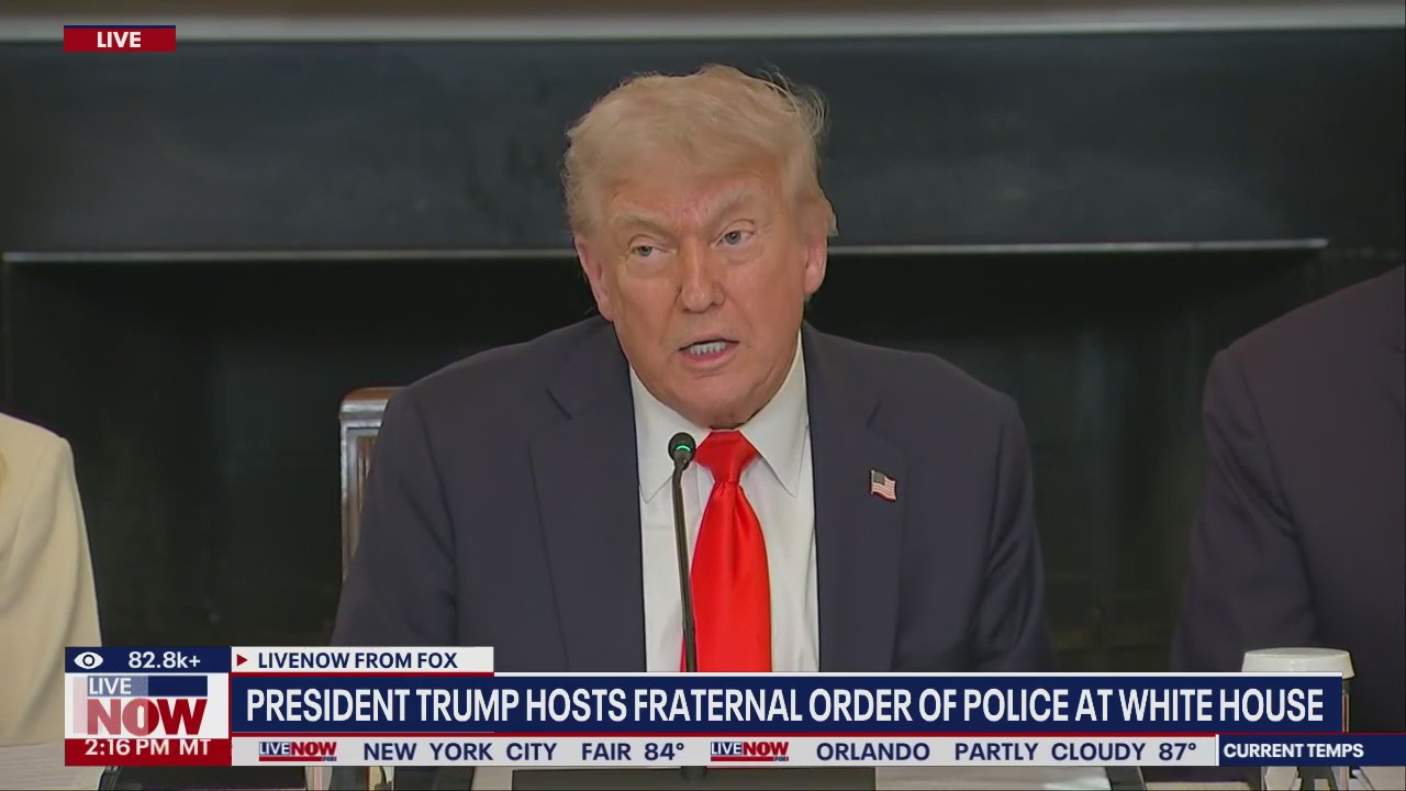 Trump holds roundtable with Fraternal Order of Police