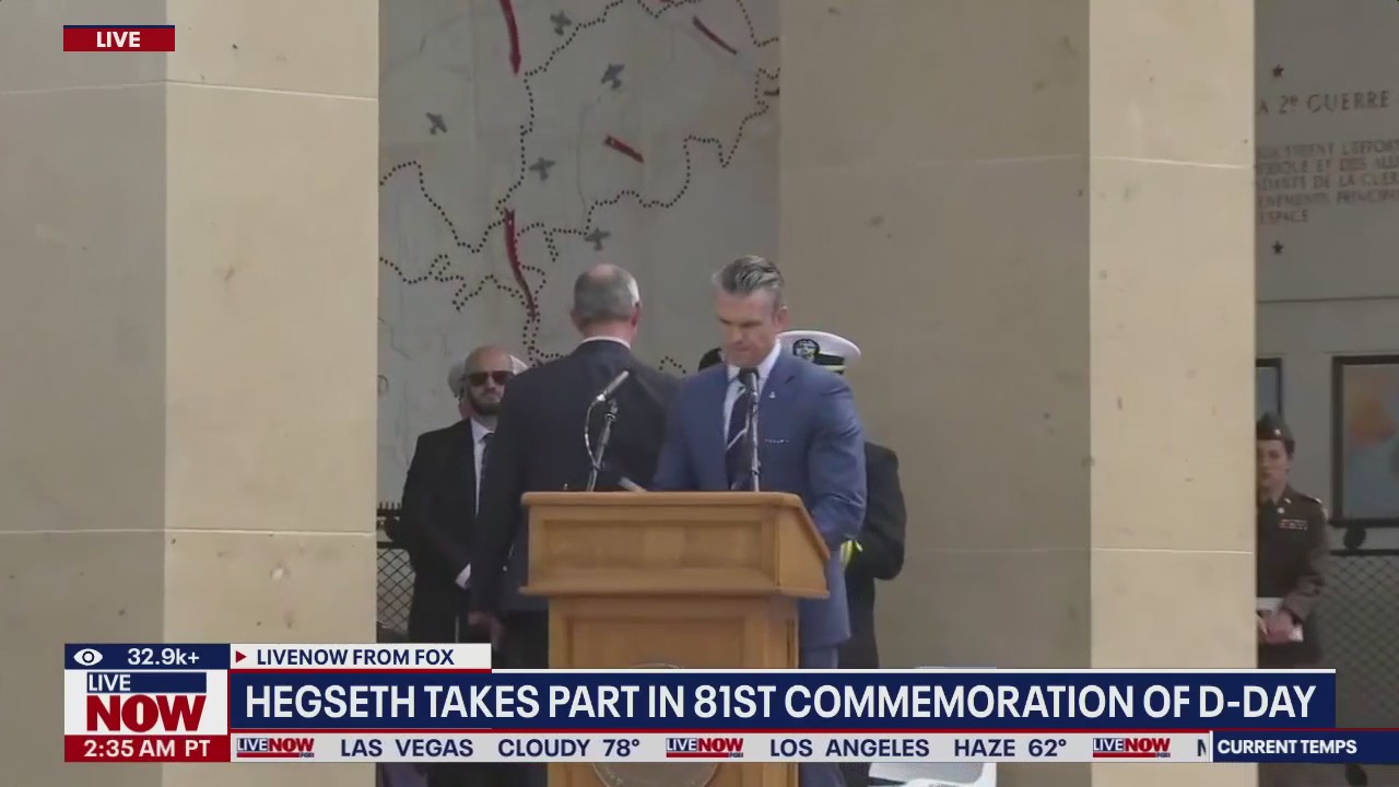 Sec. Hegseth participates in D-Day commemoration